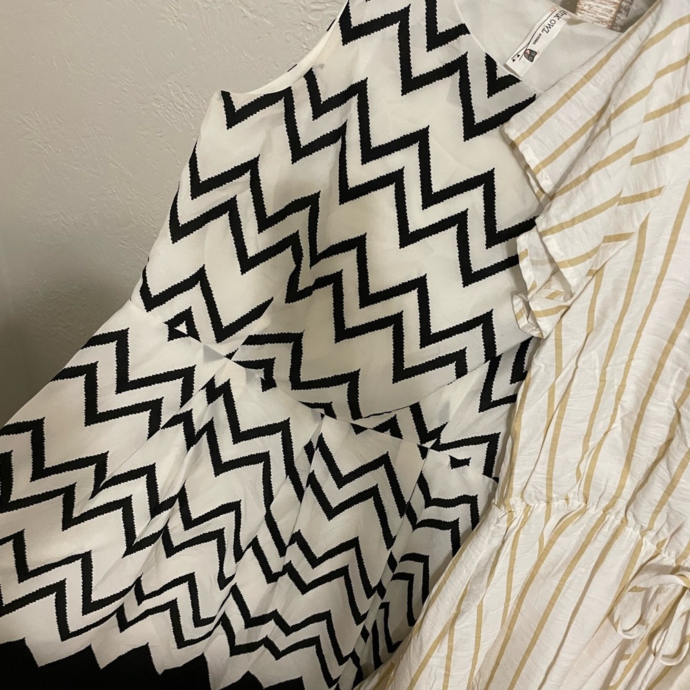 Black and White Zigzag Dress